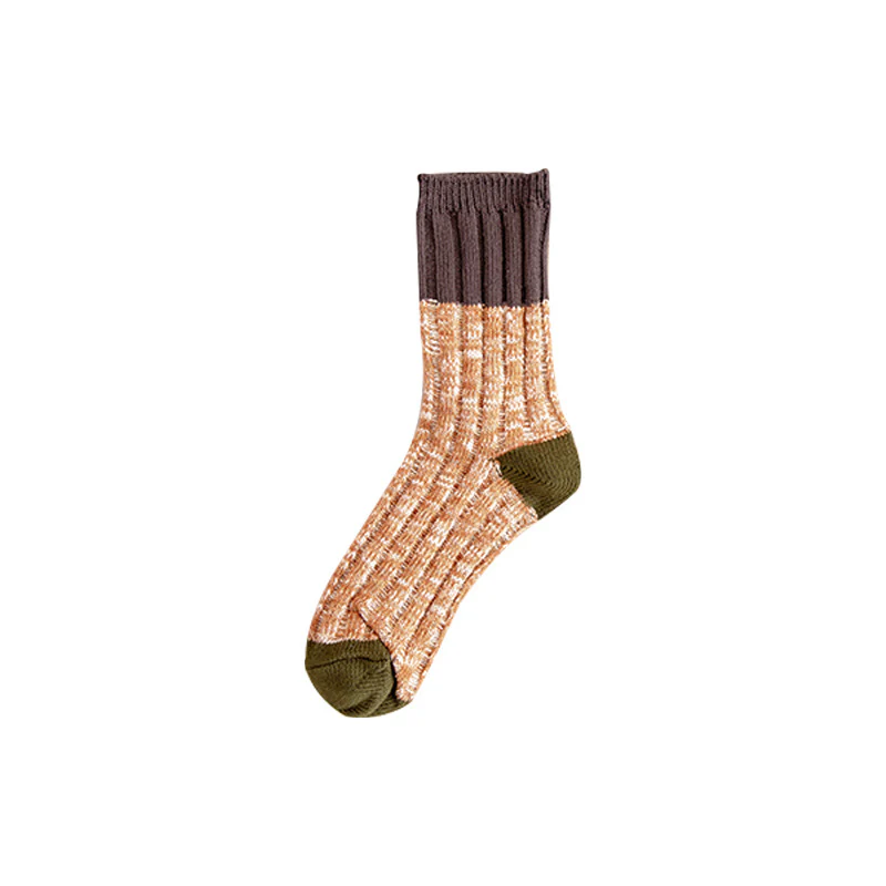 Autumn and winter men's color matching tube socks - Image 5