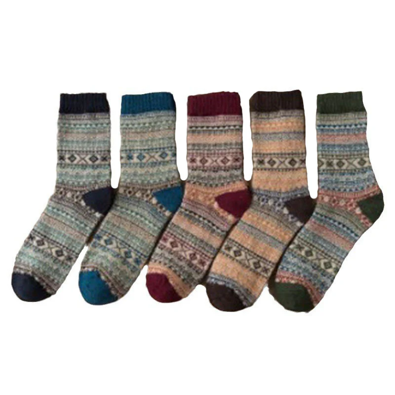 Autumn and winter thickened retro imitation rabbit wool socks - Image 10
