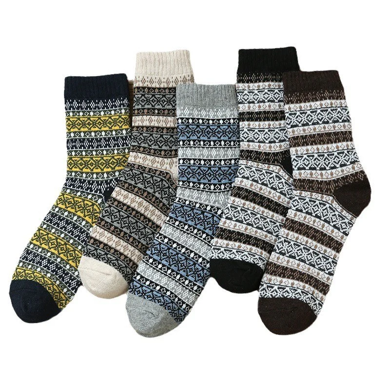 Autumn and winter thickened retro imitation rabbit wool socks - Image 12