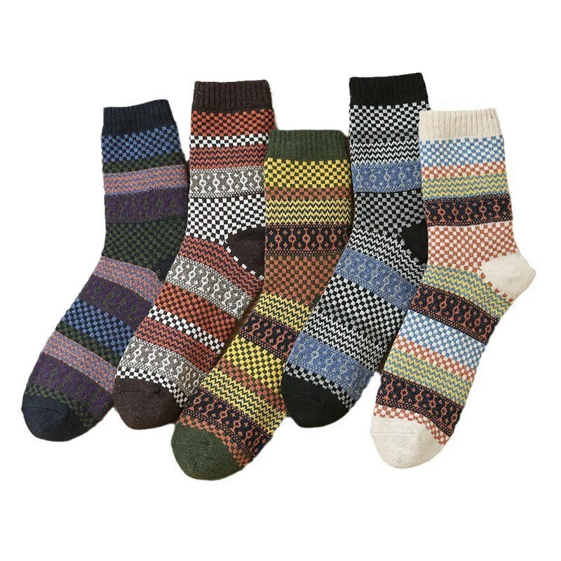Autumn and winter thickened retro imitation rabbit wool socks - Image 6