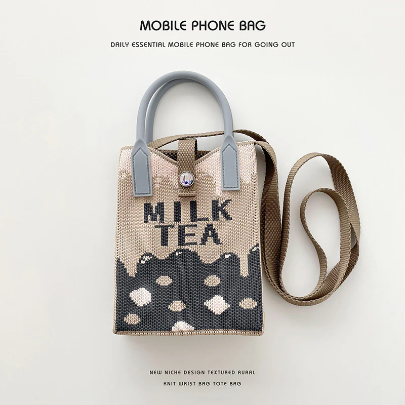Bear Mini Crossbody Knitted Bag - Image 9