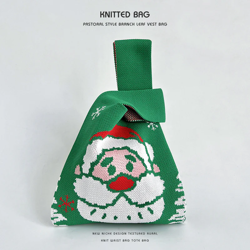 Christmas Cute Knitted Candy Bag Crossbody Handbag - Image 5