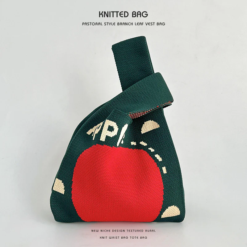 Fruit Handbag Dopamine Women's Knitted Bag - Image 10