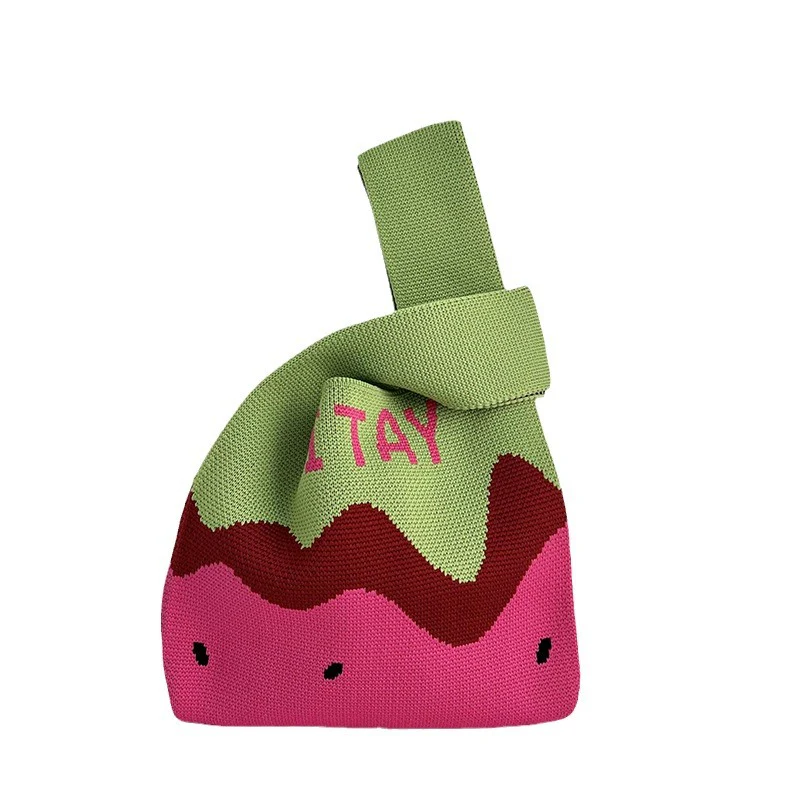 Fruit Handbag Dopamine Women's Knitted Bag - Image 6