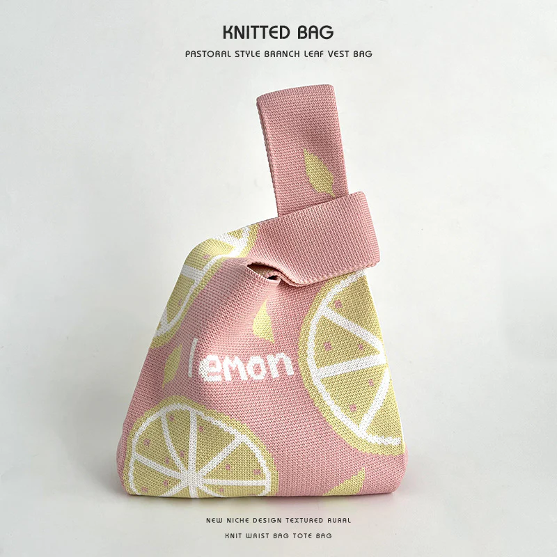 Fruit Handbag Dopamine Women's Knitted Bag - Image 7
