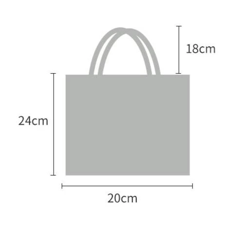 Heart striped knitted handbag - Image 2