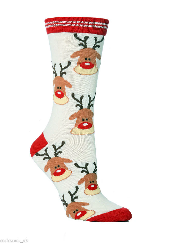 Christmas stockings new elk men's and women's stockings medium tube socks - Image 10
