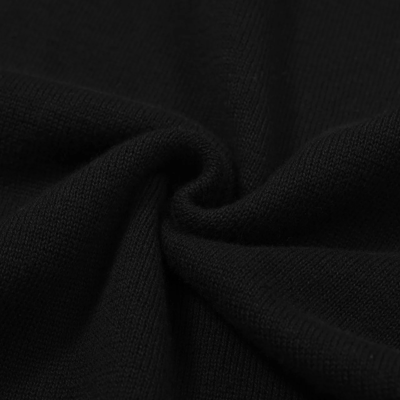 Men's 60s Monochrome Stripe Knit Shirt – Black, White & Grey Button-Up Polo - Image 9