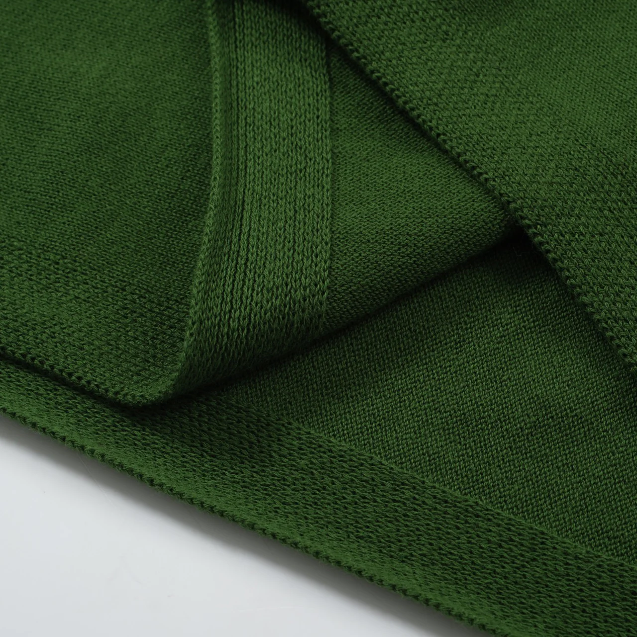 Men's 70s Green Knit Tee – White Racing Stripe Retro Style - Image 5