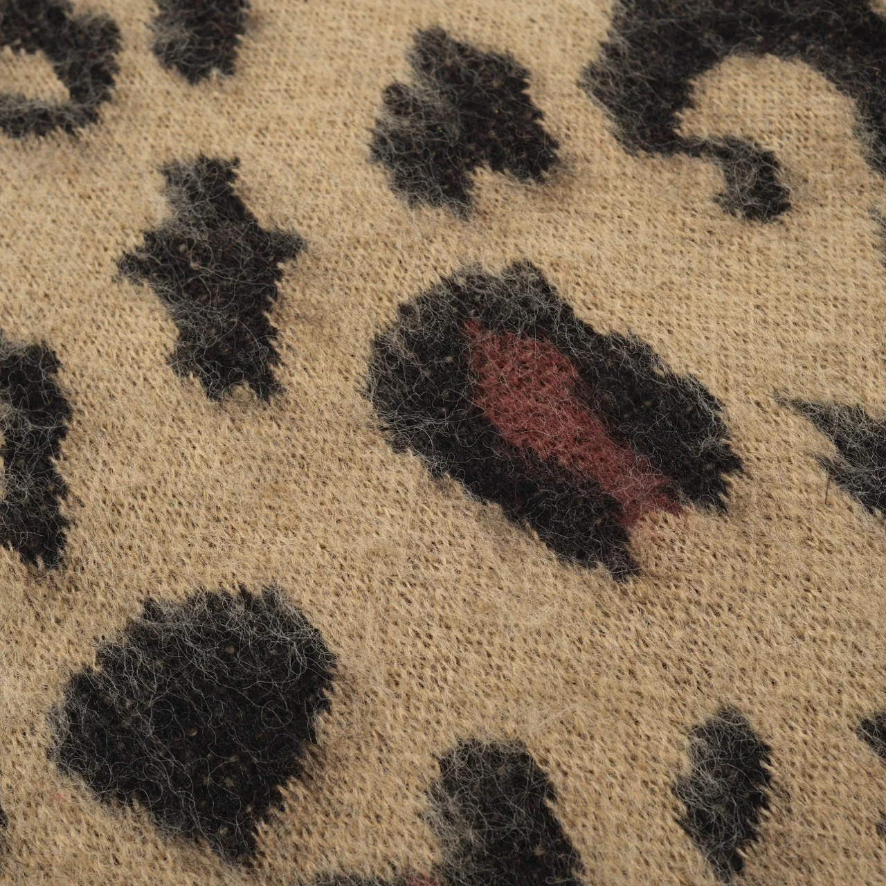 Men’s Fuzzy Leopard Print Sweater – 70s Wild Style - Image 7