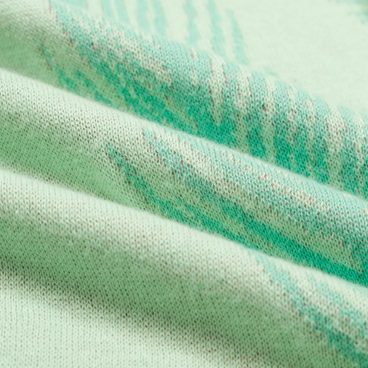 Men's Tropical Jungle Knit Shirt – Mint Green Button-Up with Toucan and Leopard - Image 10