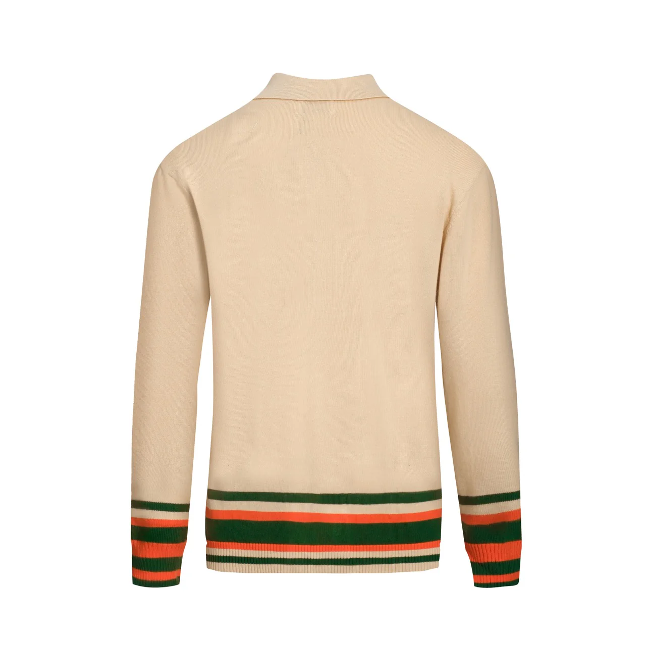 Men's apricot duck art jacquard cardigan - Image 3