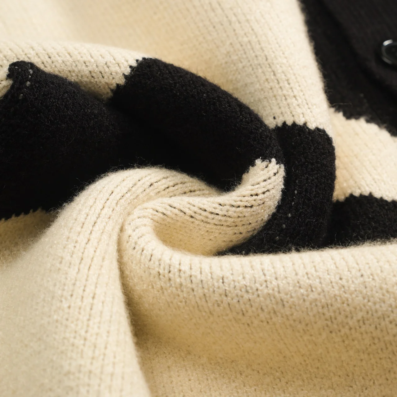 Men's apricot star jacquard knit sweater jacket - Image 8