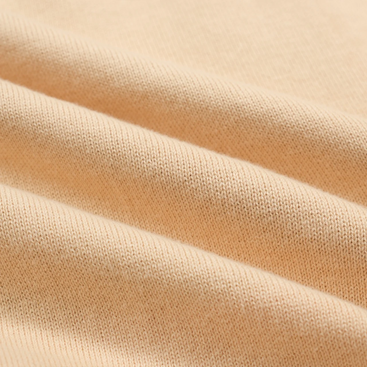 Men's apricot vintage square jacquard knit polo shirt - Image 8