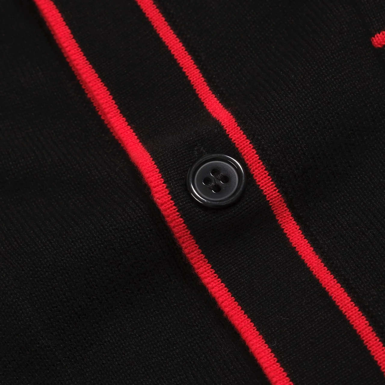 Men's black pocket knit cardigan - Image 2