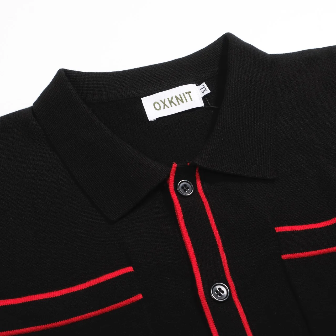 Men's black pocket knit cardigan - Image 4