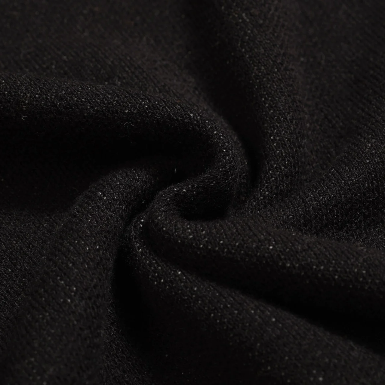 Men's black rose jacquard vintage V-neck knitted polo shirt - Image 10