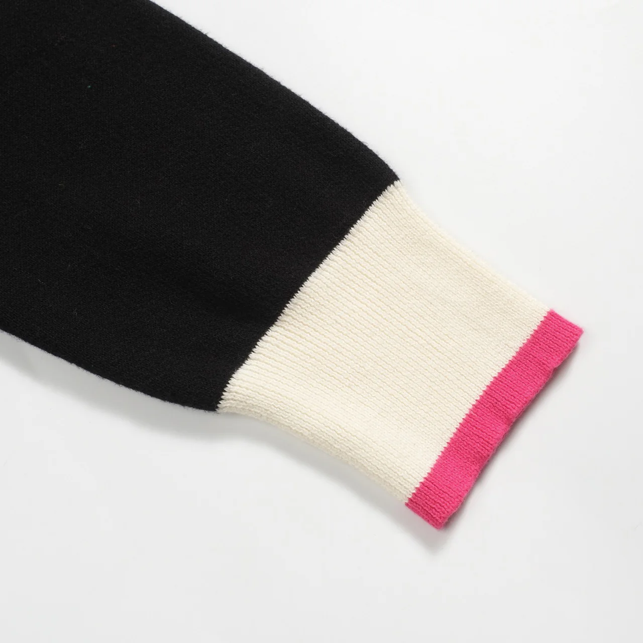Men's black street retro knitted polo shirt - Image 7