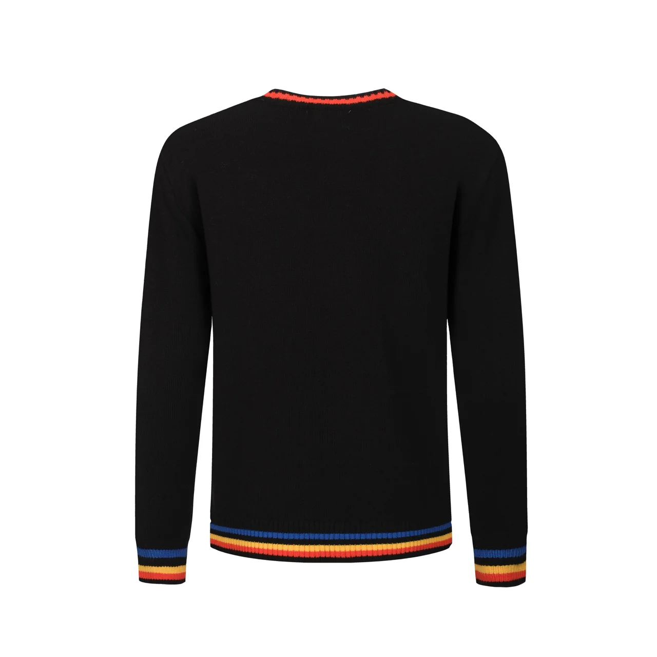 Men's black striped "Freedom" knitted sweater - Image 3