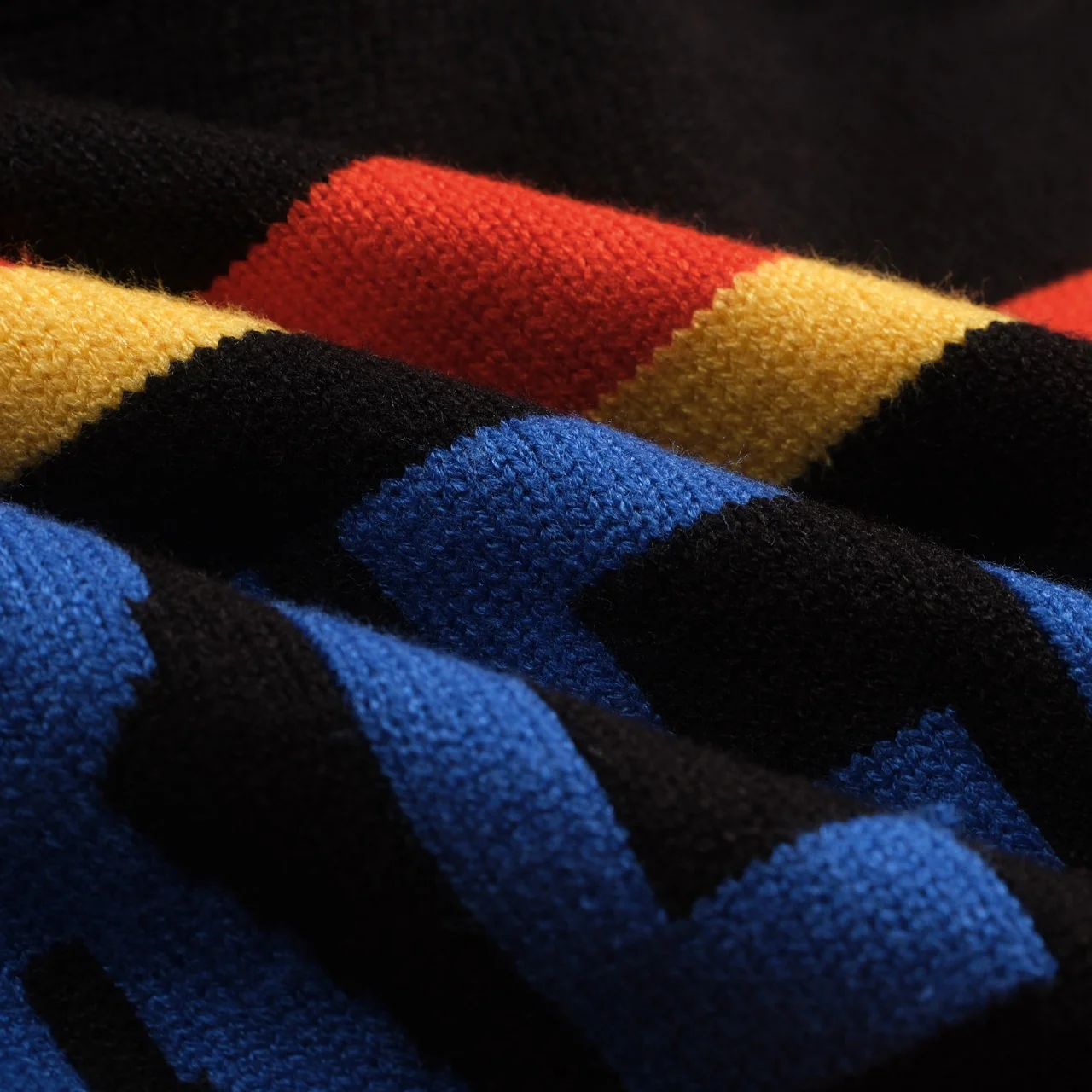 Men's black striped "Freedom" knitted sweater - Image 8