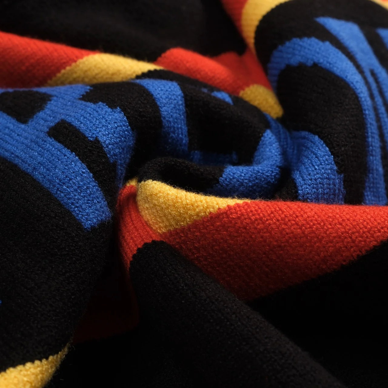 Men's black striped "Freedom" knitted sweater - Image 9