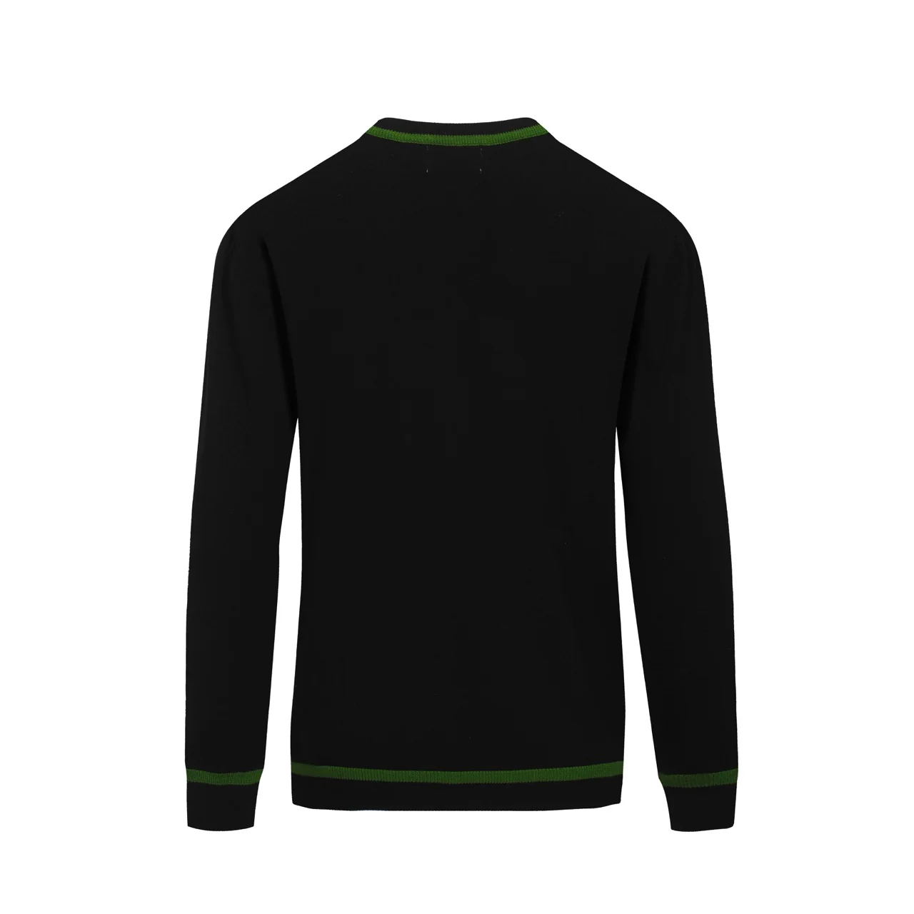 Men's black vintage art jacquard casual knitwear - Image 3