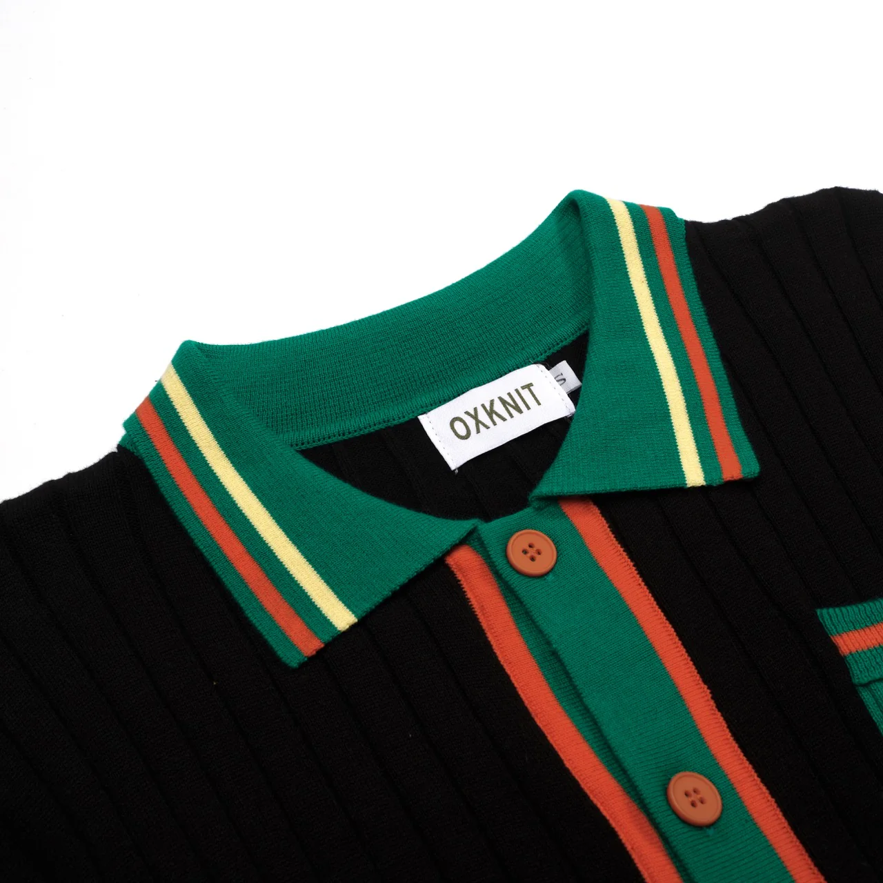 Men's black vintage classic jacquard cardigan - Image 4