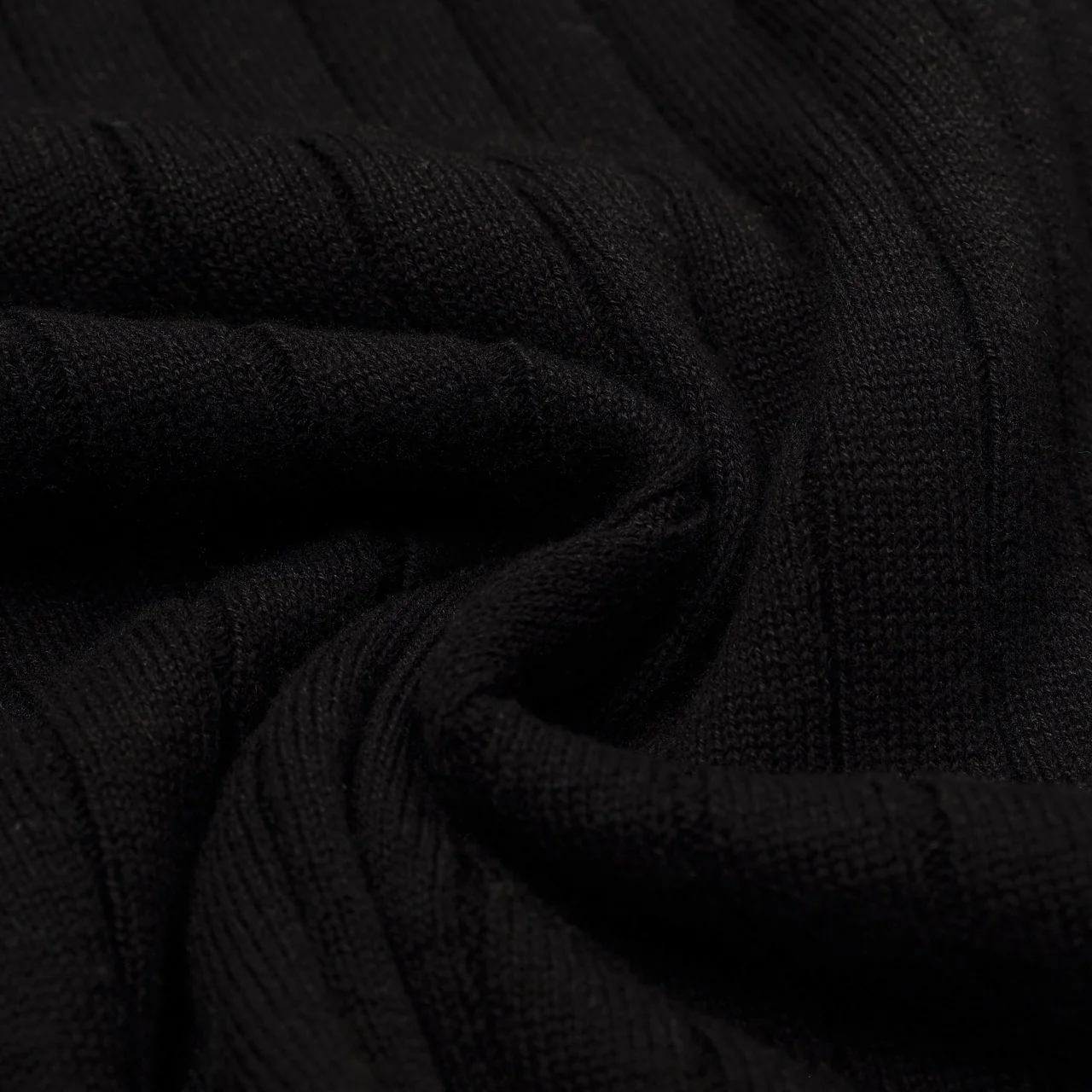 Men's black vintage classic jacquard cardigan - Image 9