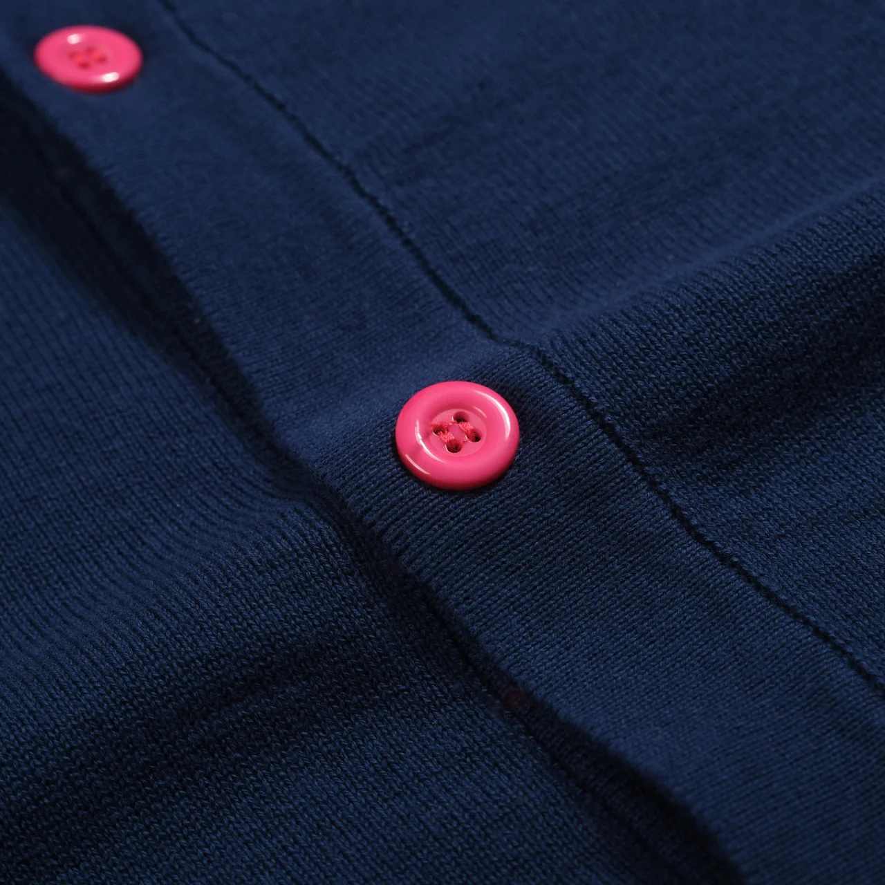 Men's blue pit stripe texture retro knitted cardigan - Image 2
