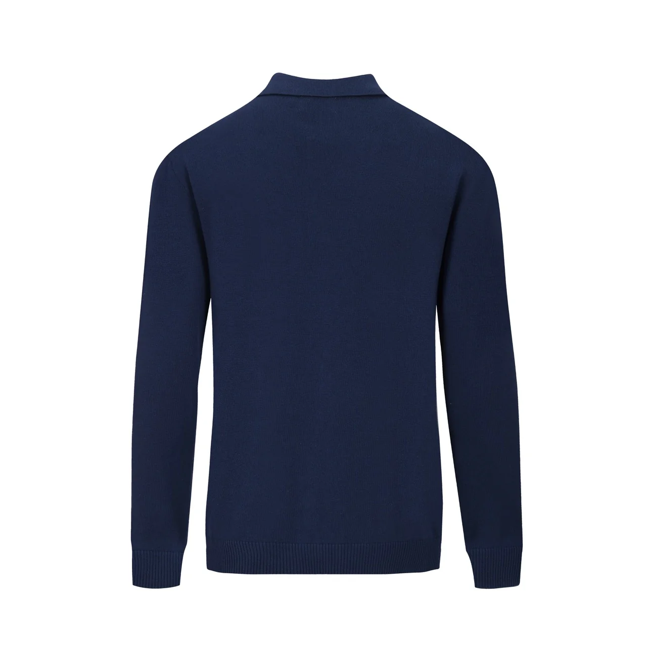 Men's dark blue dachshon vintage casual knit cardigan - Image 3