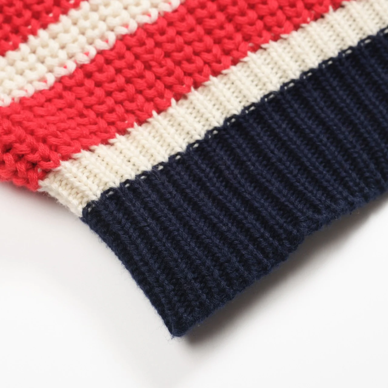 Men's dark blue retro V-neck knitwear - Image 7