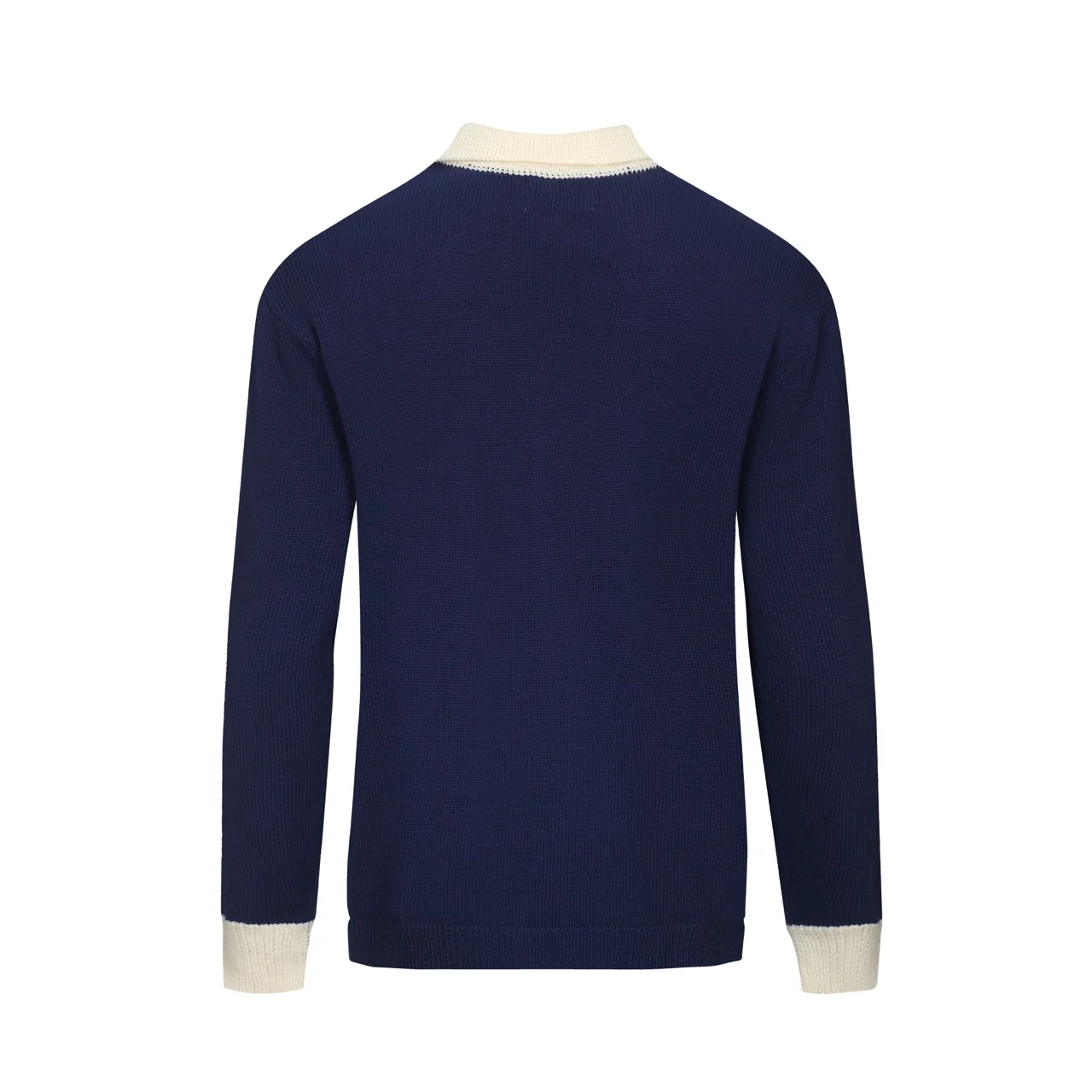 Men's dark blue vintage collegiate cardigan - Image 3