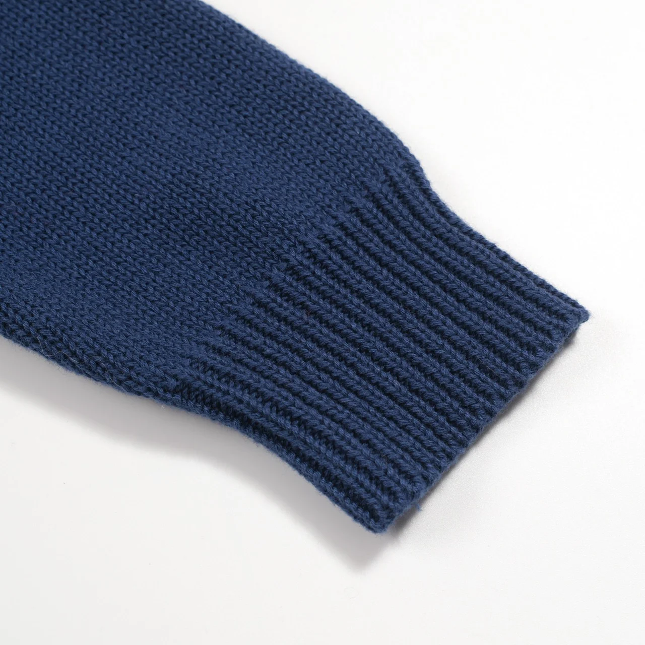 Men's dark blue vintage striped artistic fashion street jacquard knitwear - Image 5