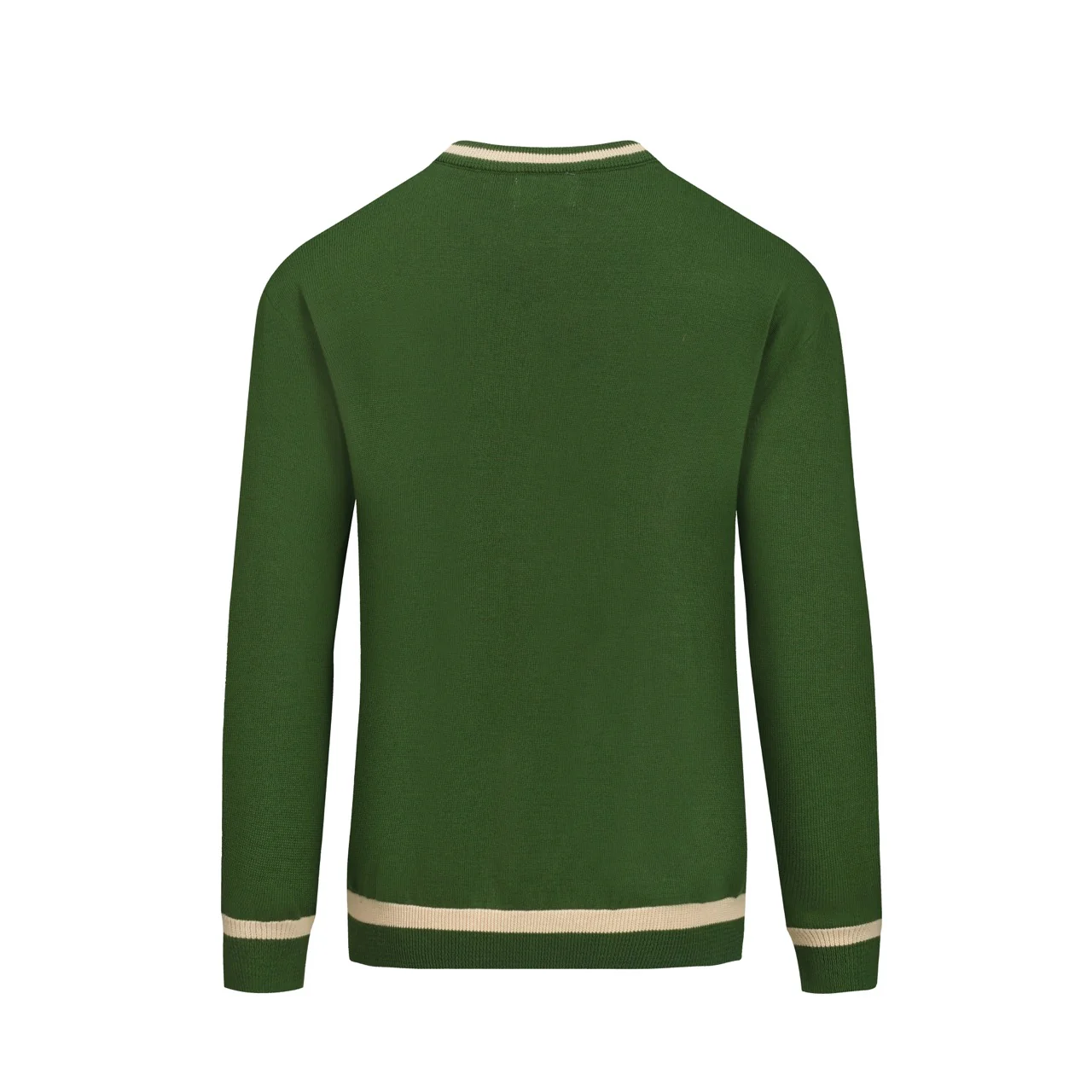 Men's green French bulldog jacquard knitwear - Image 3