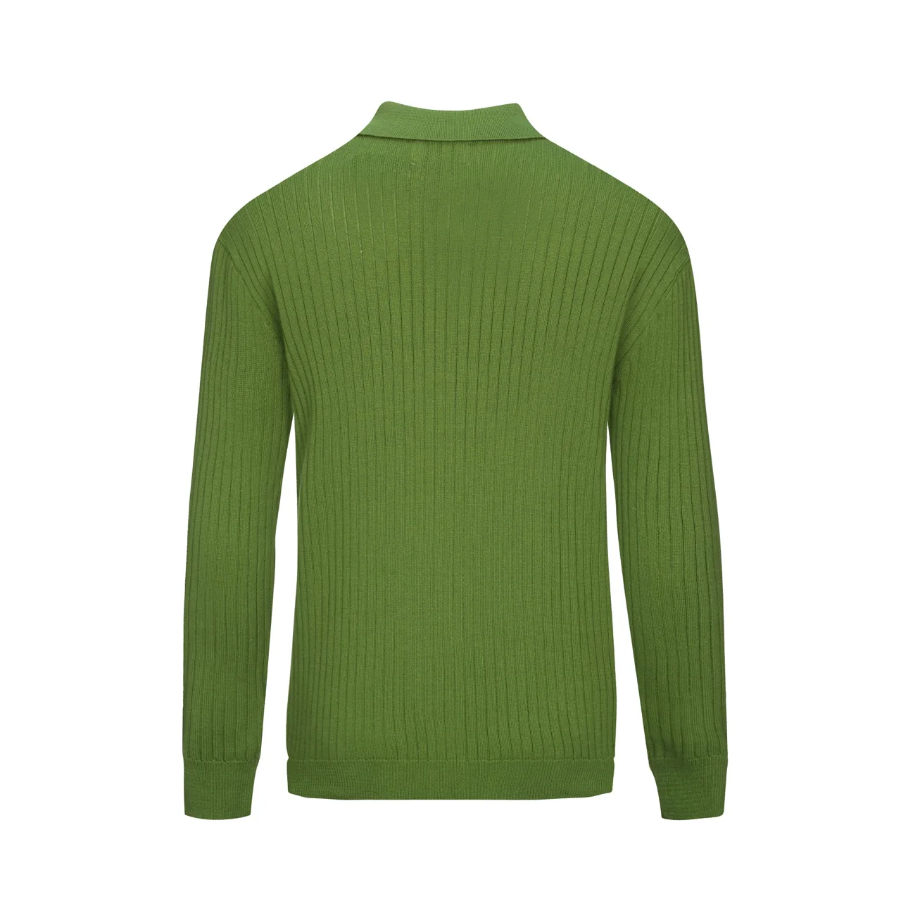 Men's green pit bar vintage knitted cardigan - Image 3
