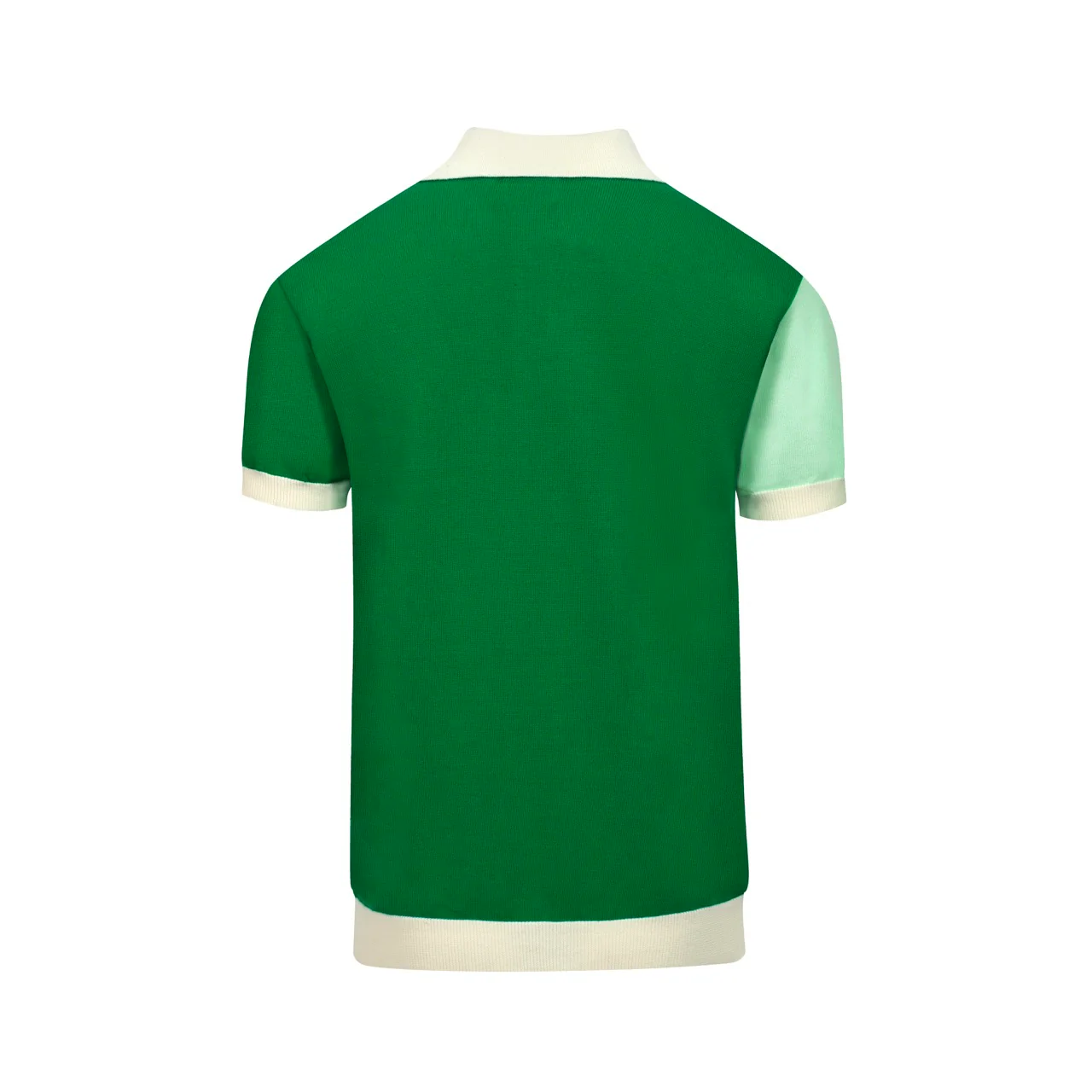 Men's green vintage pocket knitted cardigan - Image 3