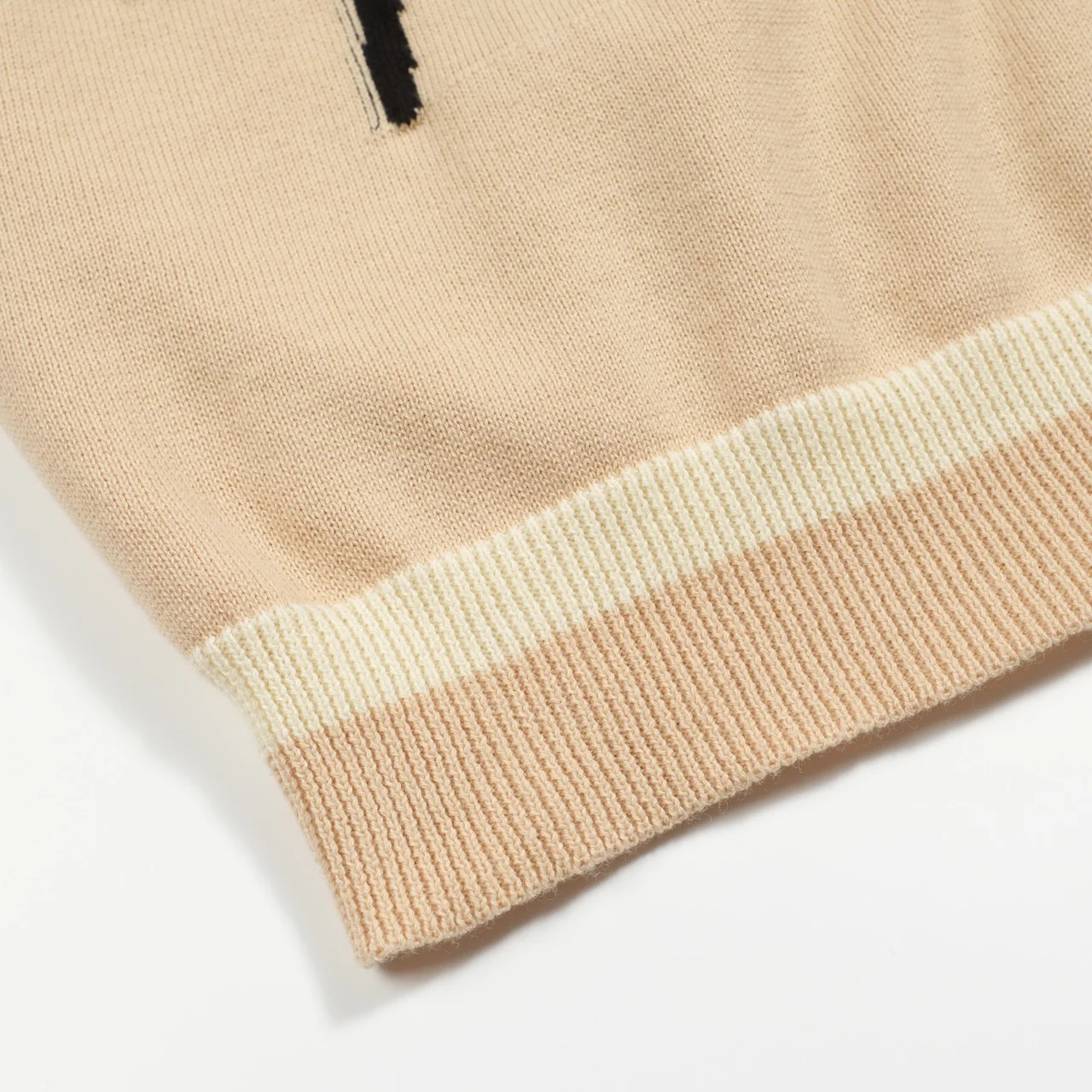 Men's khaki abstract method bulldog knitwear - Image 6