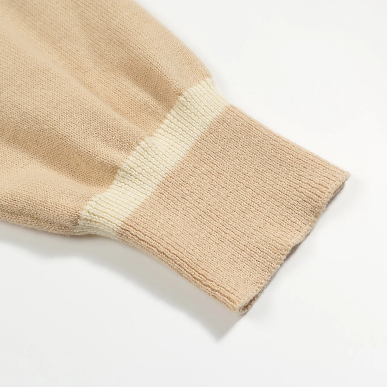 Men's khaki abstract method bulldog knitwear - Image 7