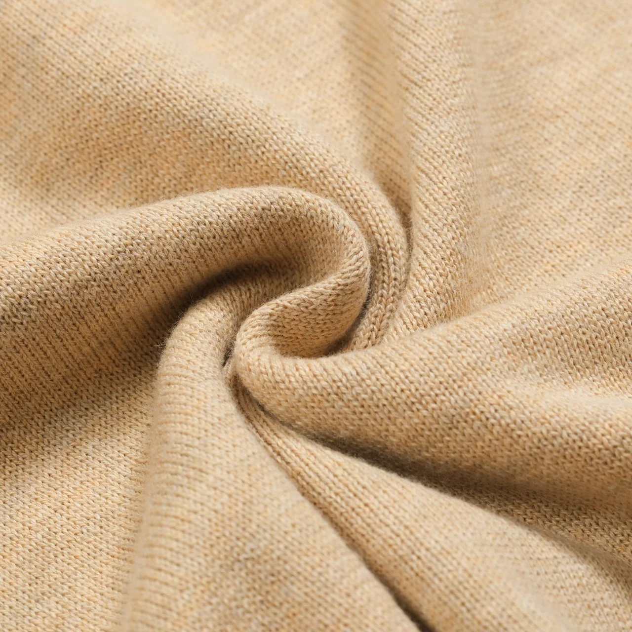 Men's khaki gold thread vintage jacquard 1971 knit T-shirt - Image 11