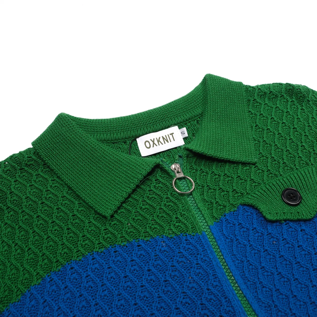 Men's multi-color trendy street jacquard cardigan - Image 4