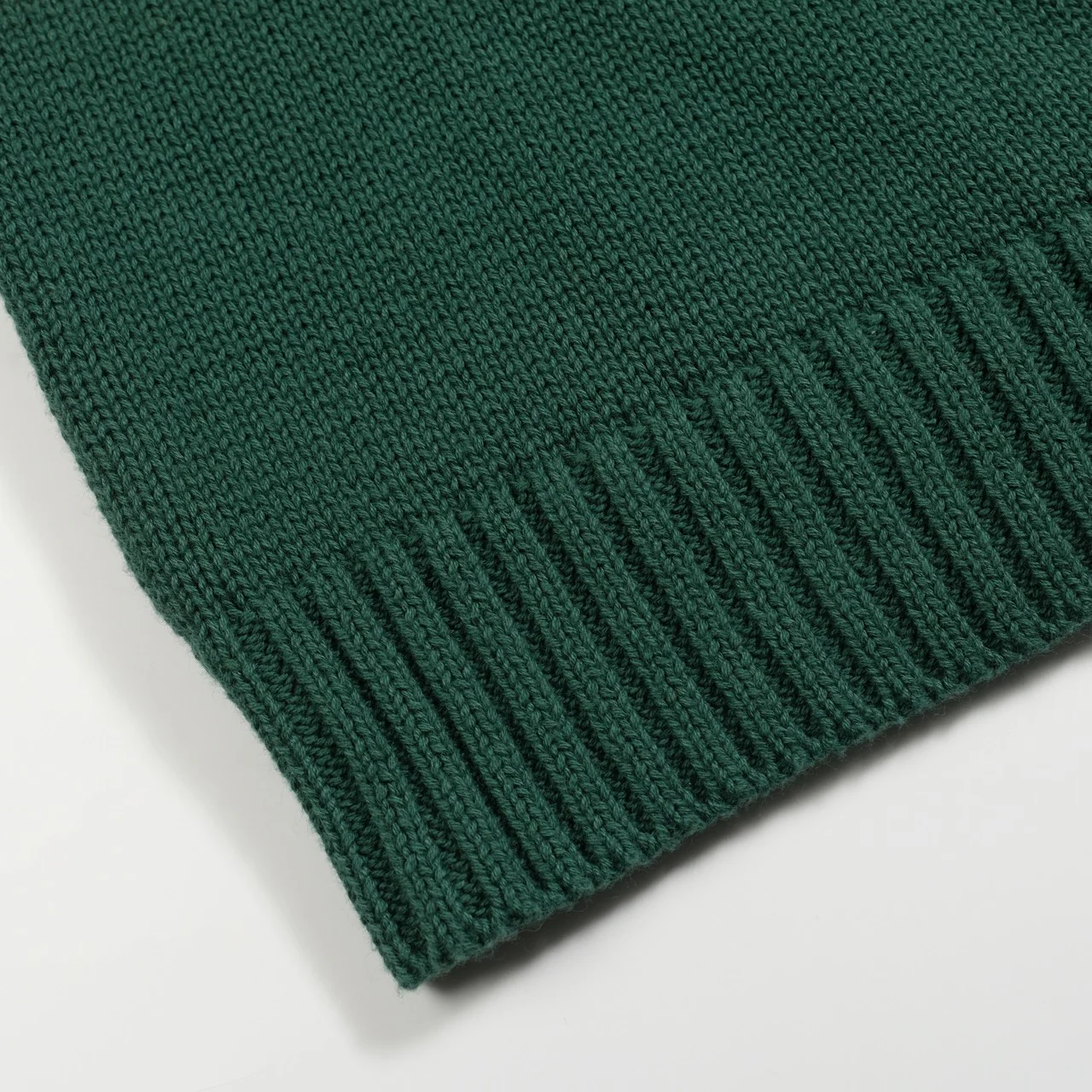 Men's orange and green striped jacquard knitted polo shirt - Image 7