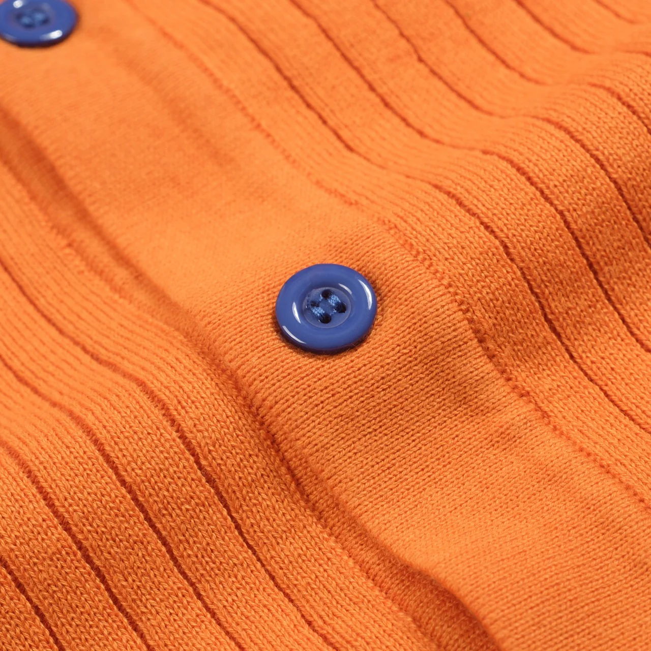 Men's orange pit texture retro knitted cardigan - Image 6