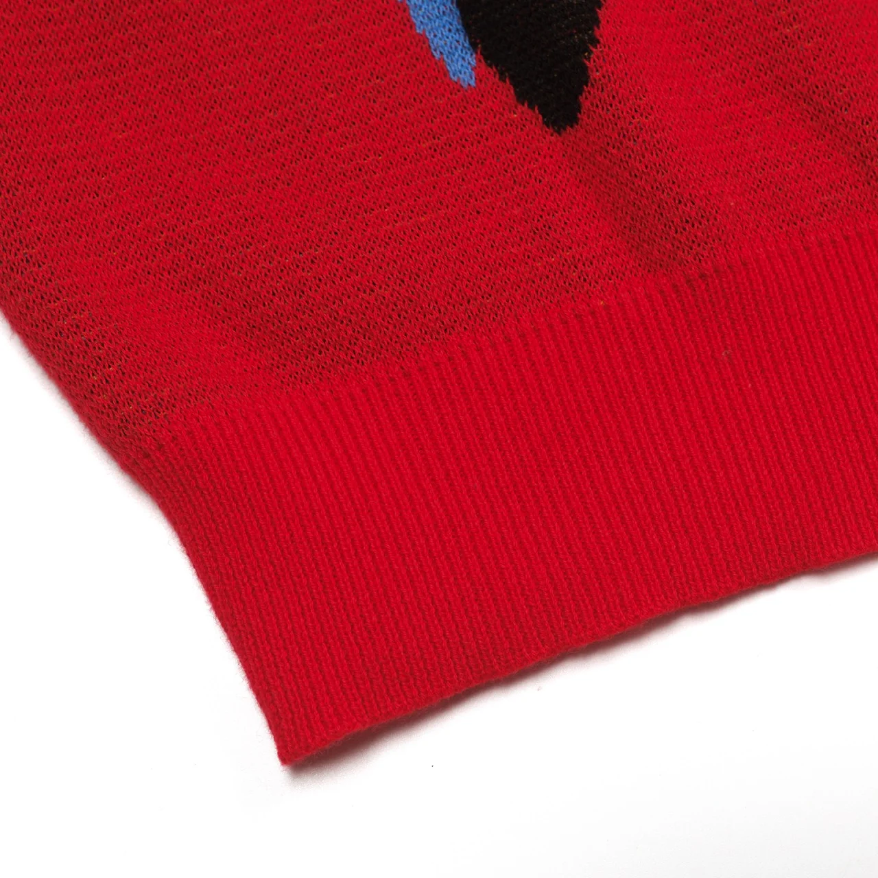 Men's red art Bird vintage jacquard cardigan - Image 6