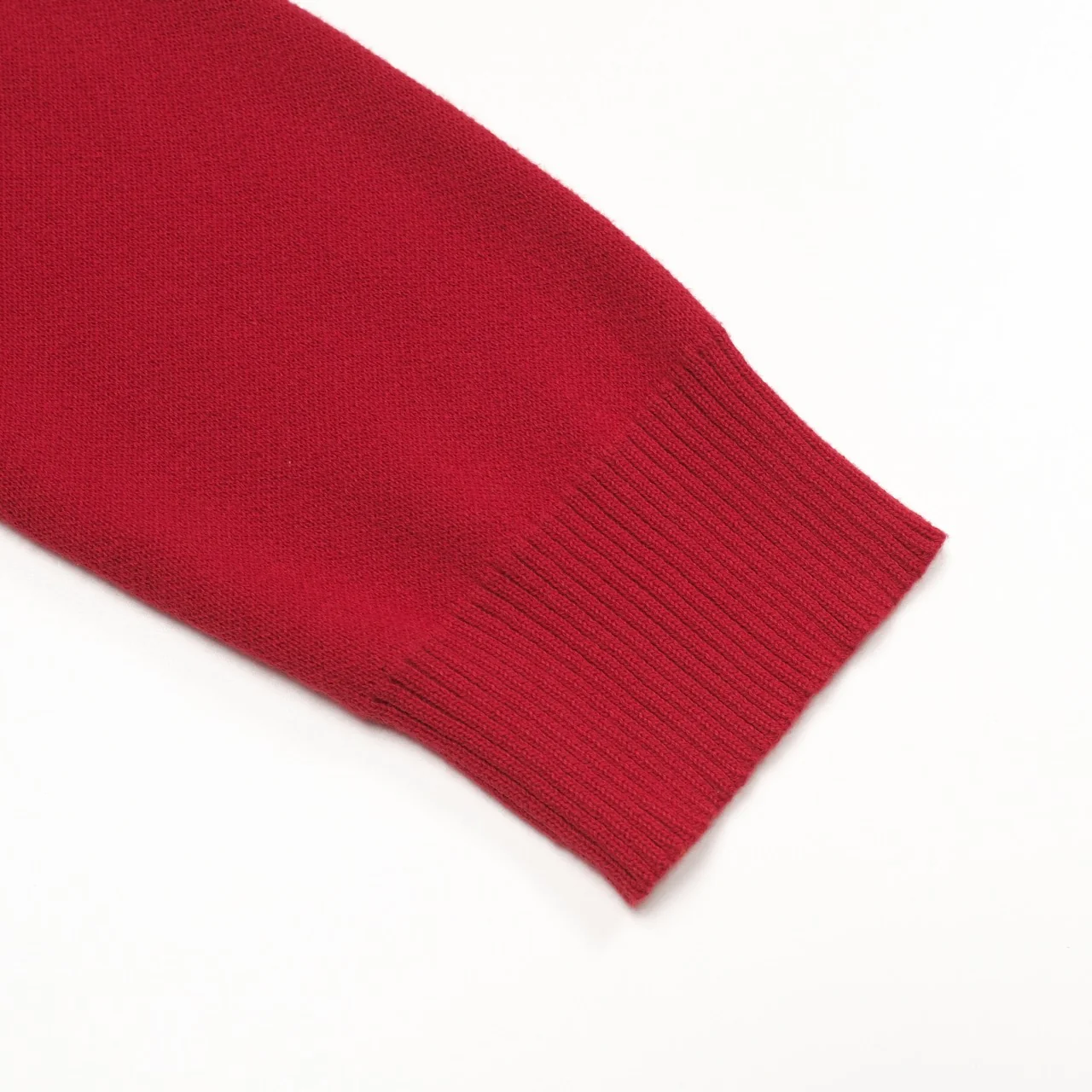 Men's Red Classic Vintage Fashion Jacquard Knitted Cardigan - Image 8