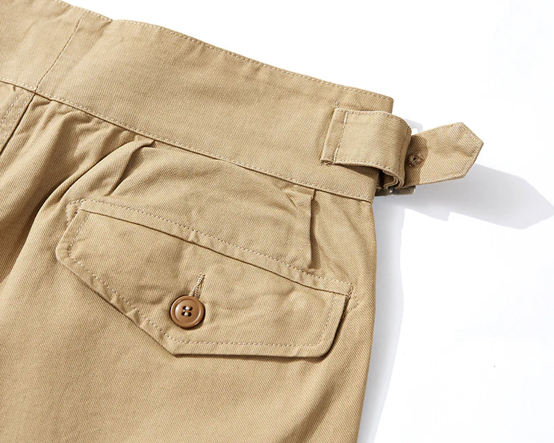 Men's Retro Casual Khaki British Army Gurkha Bermuda Trousers - Image 16