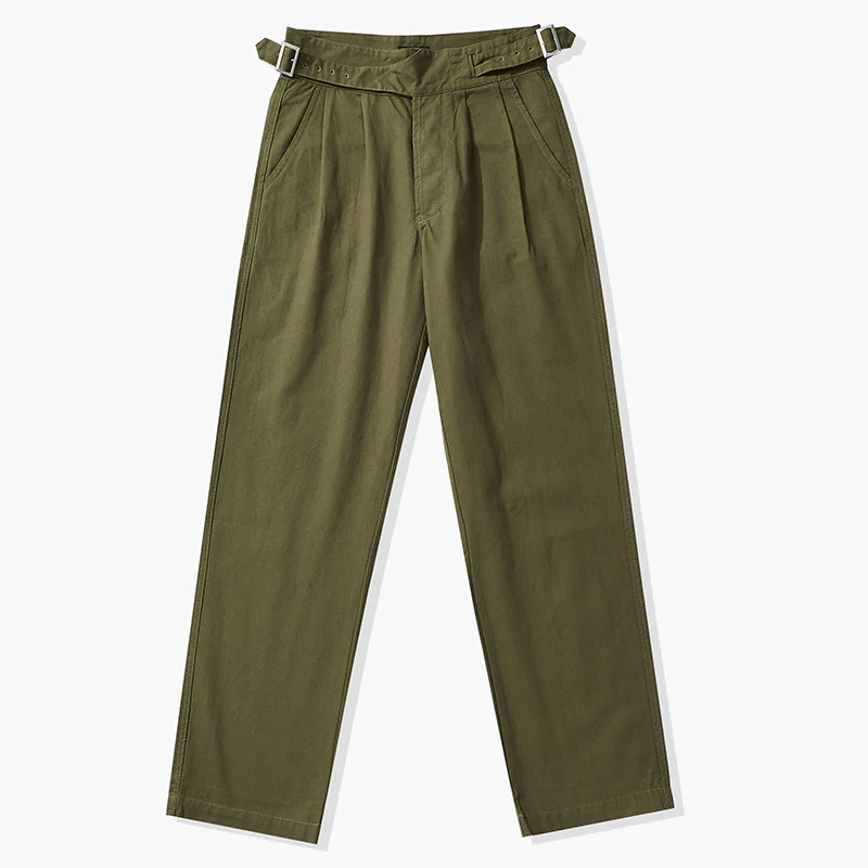 Men's Retro Casual Khaki British Army Gurkha Bermuda Trousers - Image 3