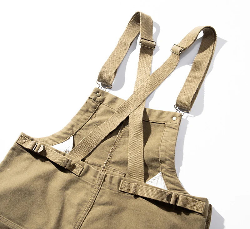 Men's Retro Casual Navy Deck Cargo Overalls - Image 13