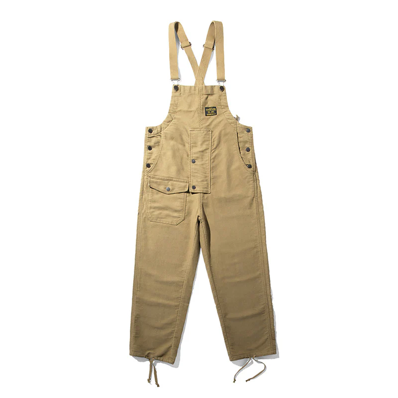 Men's Retro Casual Navy Deck Cargo Overalls - Image 22