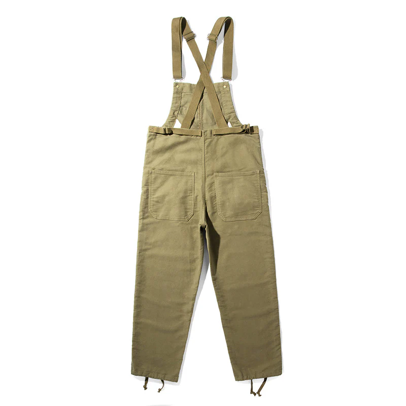 Men's Retro Casual Navy Deck Cargo Overalls - Image 3