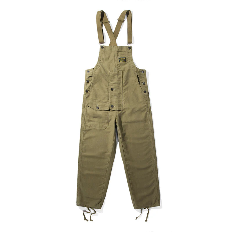 Men's Retro Casual Navy Deck Cargo Overalls - Image 5